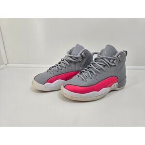 Air Jordan 12 Retro (GS) Wolf Grey/Racer Pink-Black 510815-060 SZ 4Y 5.5 W
